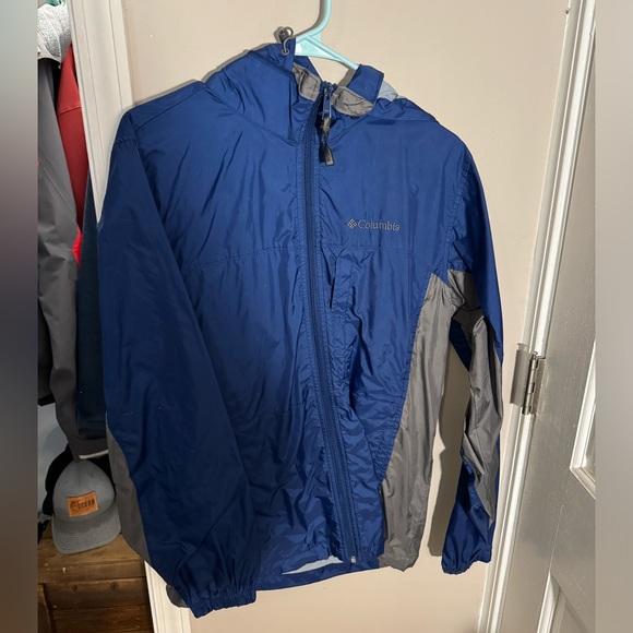 Columbia Men’s Rain Jacket Small-Blue - Picture 1 of 3